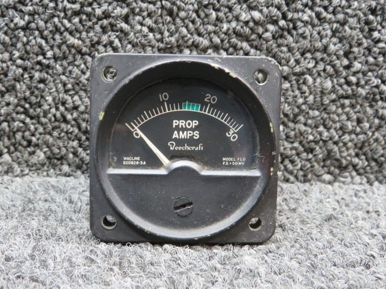 FLD1-B20828-3 (Alt: 50-380086-3) Wacline Propeller Ammeter Indicator (Amps: 0-30)