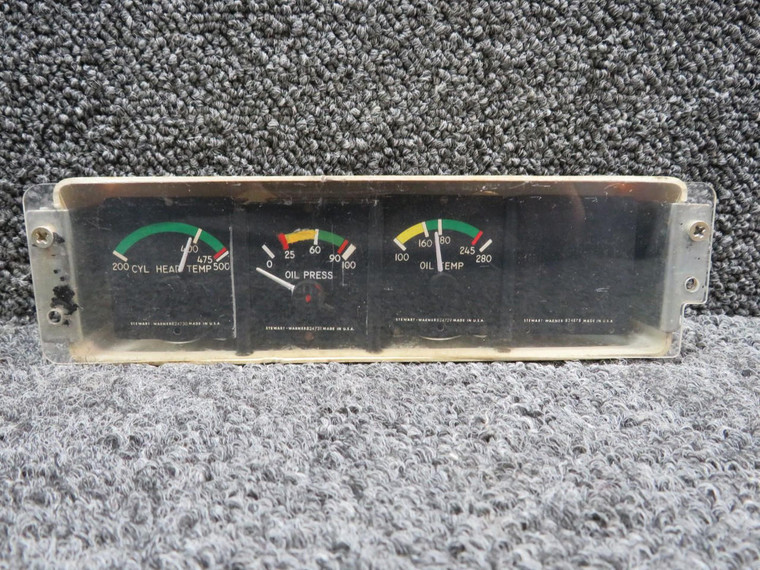 873002-S6 Stewart-Warner Instrument Gauge Cluster Assembly