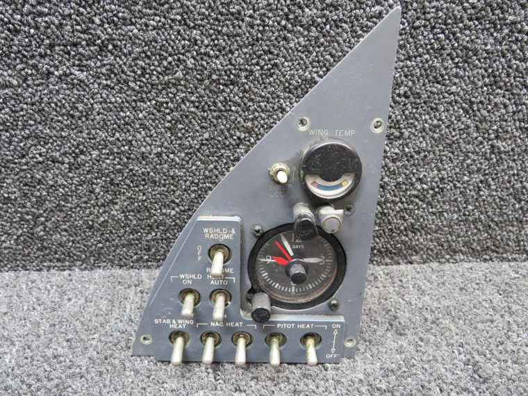 2414146-35 Lear L-25B Pilot Heat Switch Panel LH with Indicator