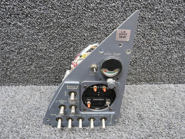 2414146-35 Lear L-25D Pilot Heat Switch Panel Assembly LH