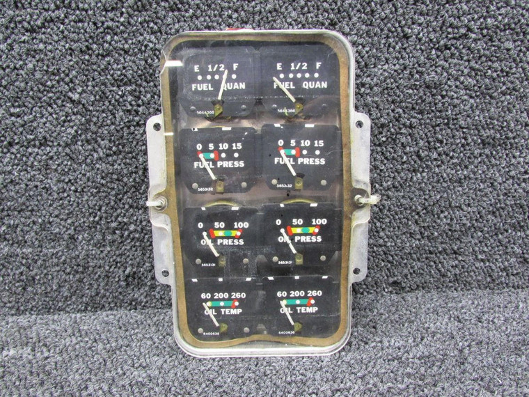 Piper PA23-235 Instrument Gauge Cluster Assembly