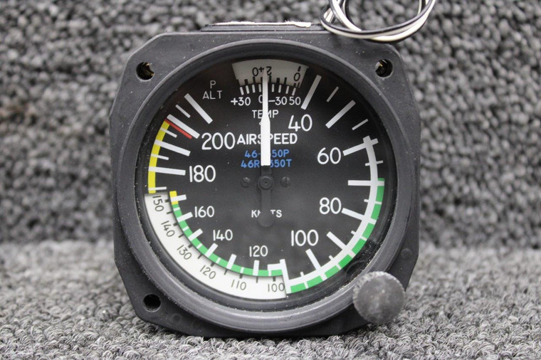 8125 United Instruments Airspeed Indicator, Lighted (Volts: 28) (Code: B.889)