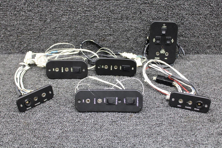 102909, 106227-007 Piper PA46-350 Audio Jack and Switch Set LH and RH