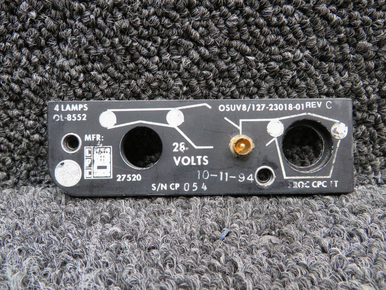 127-23018-01 Rev. C Bell 206B Electroluminescent Panel Assembly