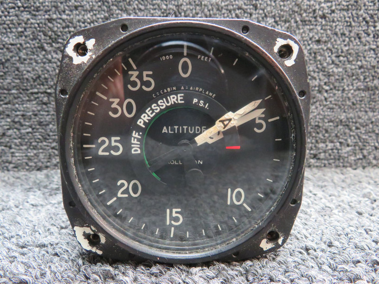 26-84051-3 Swearingen Dual Cabin Differential Pressure and Altitude Indicator