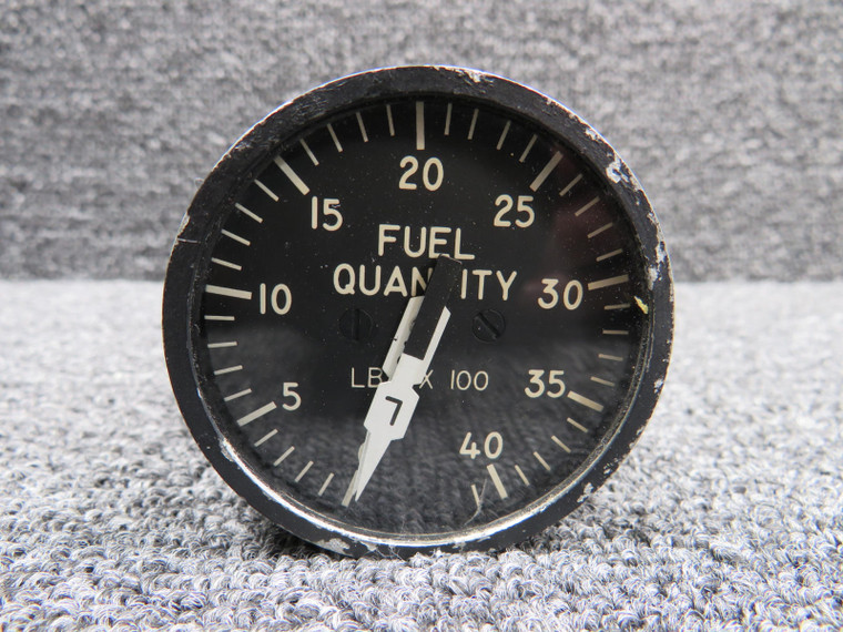 393003-07206 Simmonds Fuel Quantity Indicator (Broken Glass on Face)