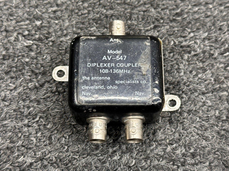 AV-547 Antenna Specialists Co Diplexer Coupler Antenna Assembly
