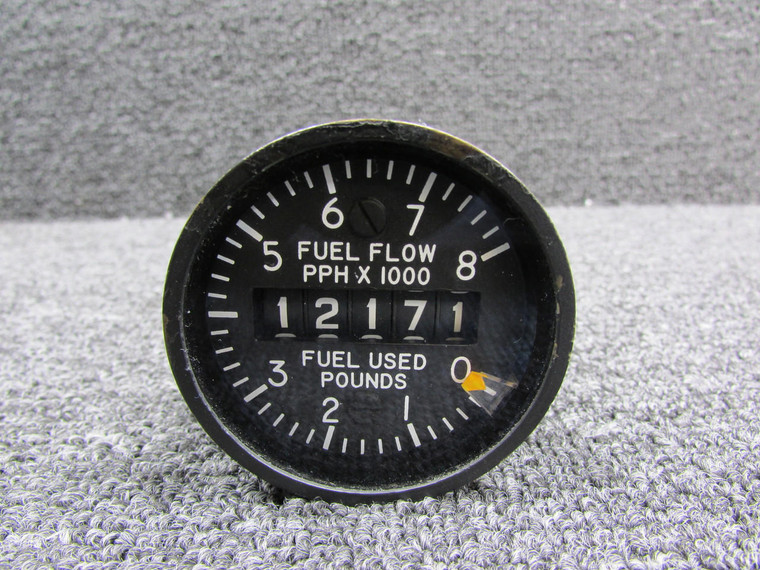 8DJ125LWK4 General Electric Rate of Flow-Fuel Used Indicator (Orange Pointer)