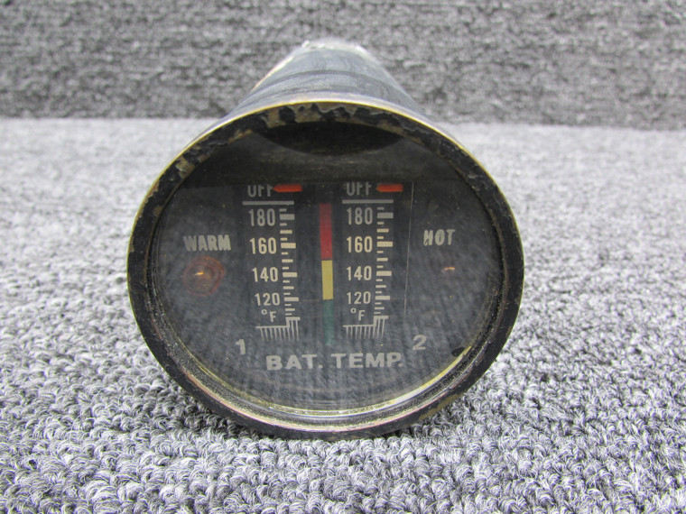 BTI 600-2A Tramm Corp Dual Battery Temp Indicator (Worn Face and Data Plate)