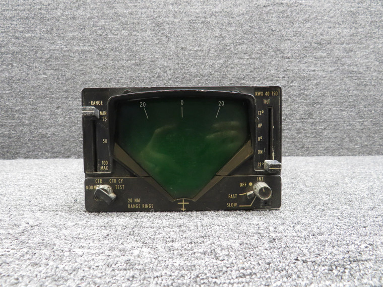 066-3026-00 King KWX-40 KI 240 Indicator Unit Weather Radar System (Green)