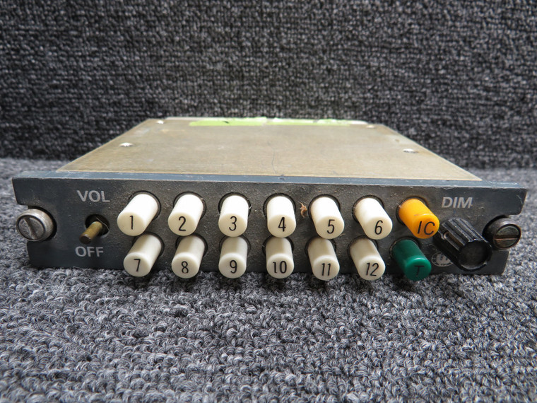 400-0032-1 Wulfsberg C-118 Flitefone III Cockpit Control Unit (Grey) (Embossed)