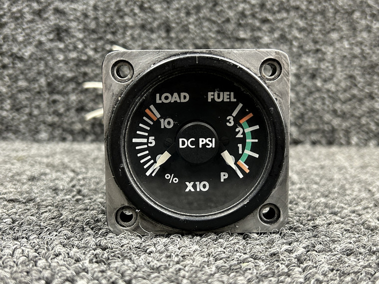 9016-3021 (Alt: 206-075-676-101) Insco Fuel Pressure, Loadmeter Gauge (Lighted)