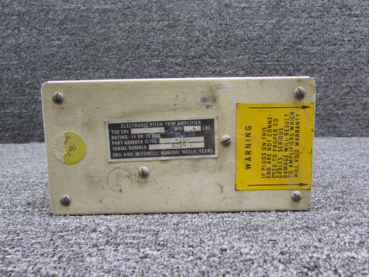 1C709-10 Edo-Aire Mitchell Electronic Pitch Trim Amplifier with Mount (14-28V)