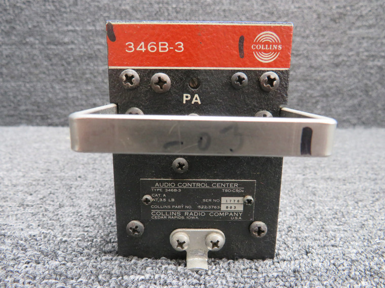522-3763-003 Collins 346B-3 Audio Control Center