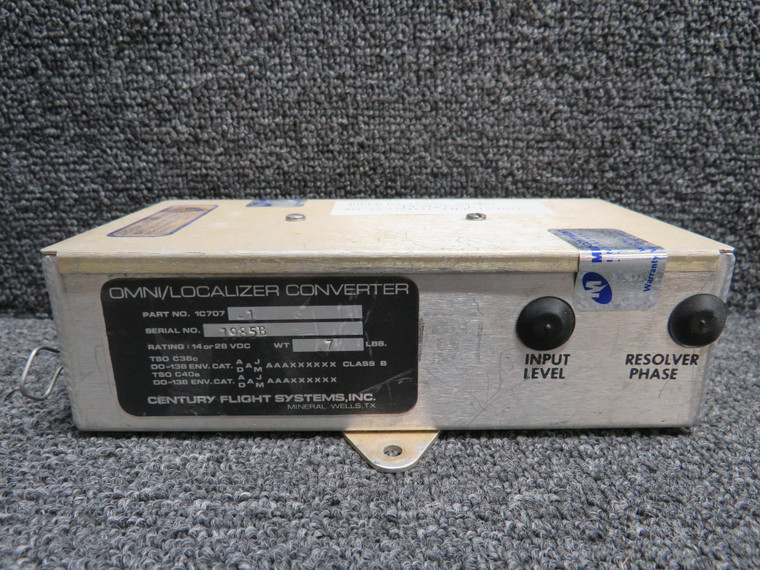 1C707-1 Century Flight Systems Omni Localizer Converter (14 or 28V)