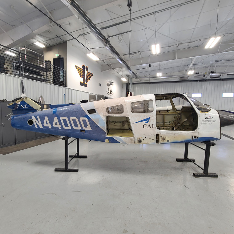 Piper PA28-181 Fuselage with Bill of sale, Airworthiness, Data Tag, and Logs