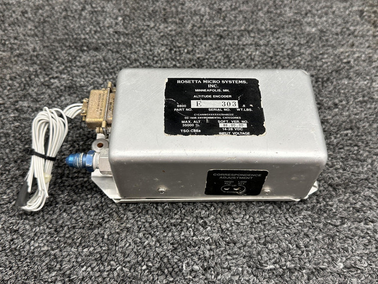 8800 Rosetta Micro Systems Altitude Encoder Assembly (14-28V)