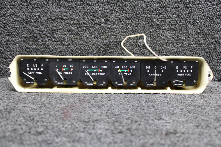 35-324401-5 Beechcraft 35-B33 Instrument Gauge Cluster (Volts: 12)