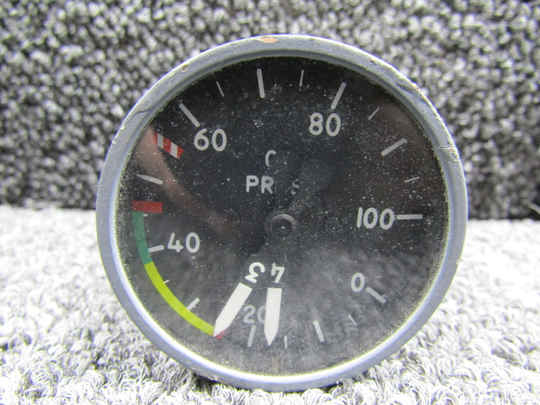 SRDW-14B (Alt: NP-145-D) US Gauge Dual Oil Pressure Indicator (0-100 PSI)