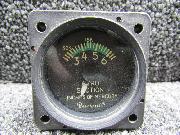 MD111-3 (Alt: 114-380026-3) Mid-Continent Instrument Gyro Suction Indicator