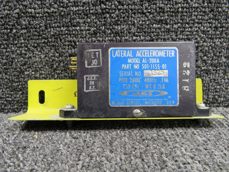 501-1155-01 J.E.T AL-200A Lateral Accelerometer with Mounting Bracket