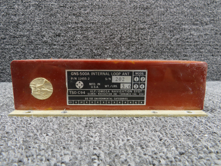 11455-2 (Alt: 01-00022-001) Global Navigation GNS-500A Internal Loop Antenna