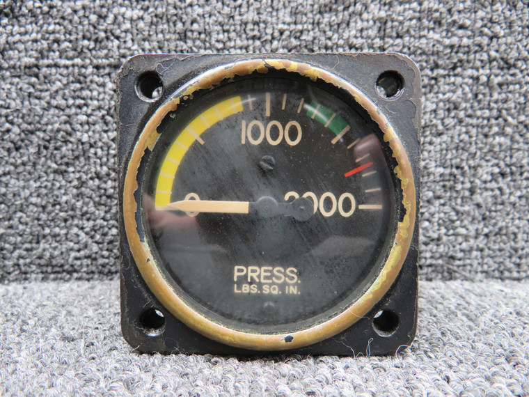 S213-1 Gates Learjet Hydraulic Pressure Indicator (0-2000lbs)