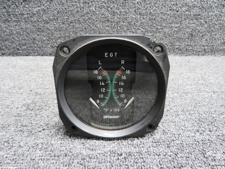 R-10-T Radair Exhaust Gas Temperature Indicator with Modifications (Glass Face)