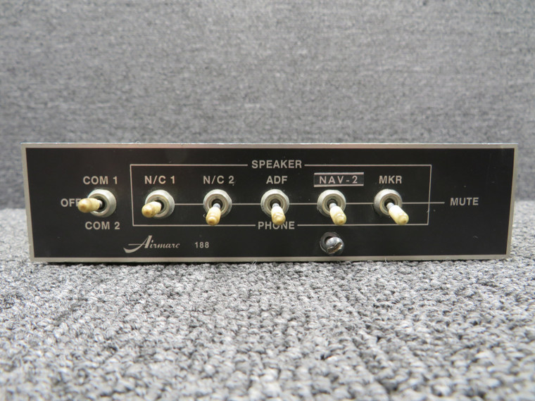 Airmarc 188 Communication Selector Panel (Black and Silver)