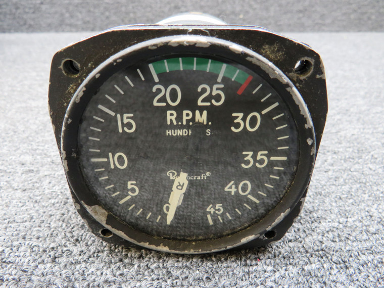 511-4-3 (Alt: 96-380014-3) Instruments Inc. Dual Tachometer Indicator (Worn Face)