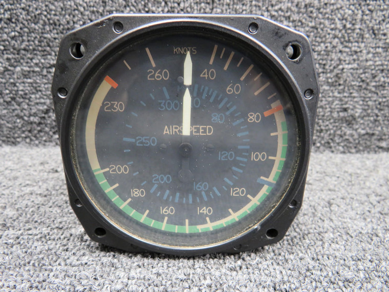 402-213 (Alt: C66104-0213) Instruments Inc. Airspeed Indicator (Cloudy Glass)