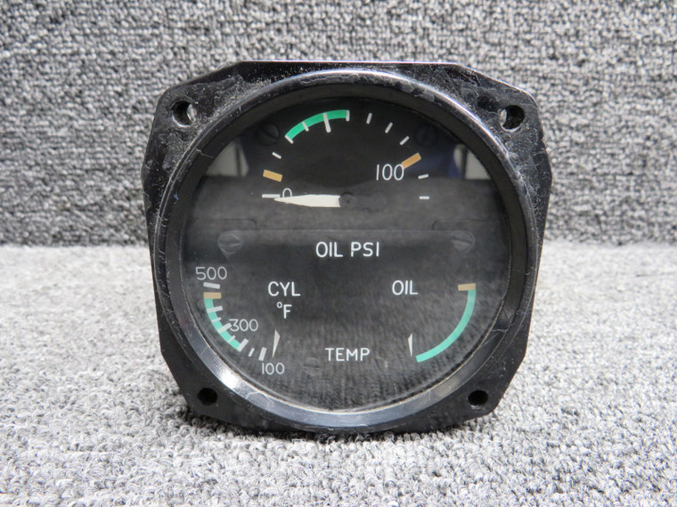 C662019-0101 Aircraft Instruments Tri-Engine Indicator (Worn Face)