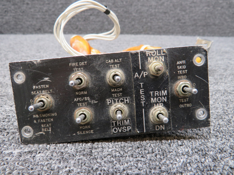 2418041-12 Test Switch Assembly Panel (Missing Switch and Knob Covers)