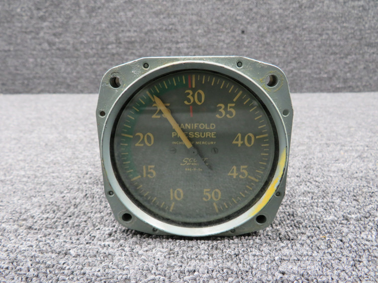 990-9-04 Kollsman Manifold Pressure Indicator (Grey Face) (Faded Indications)
