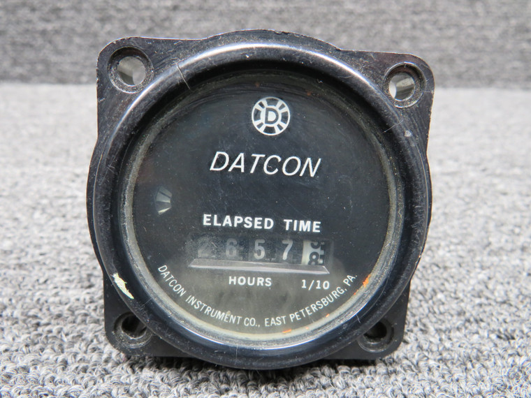 773E Datcon Hour Meter Indicator (Hours: 2657.8) (4-40V) (Repairable, Core)
