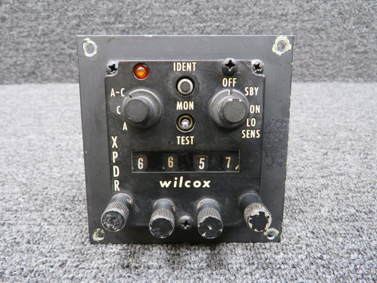 A-25075 Wilcox XPDR Indicator Control Assembly (Worn Mount Holes)