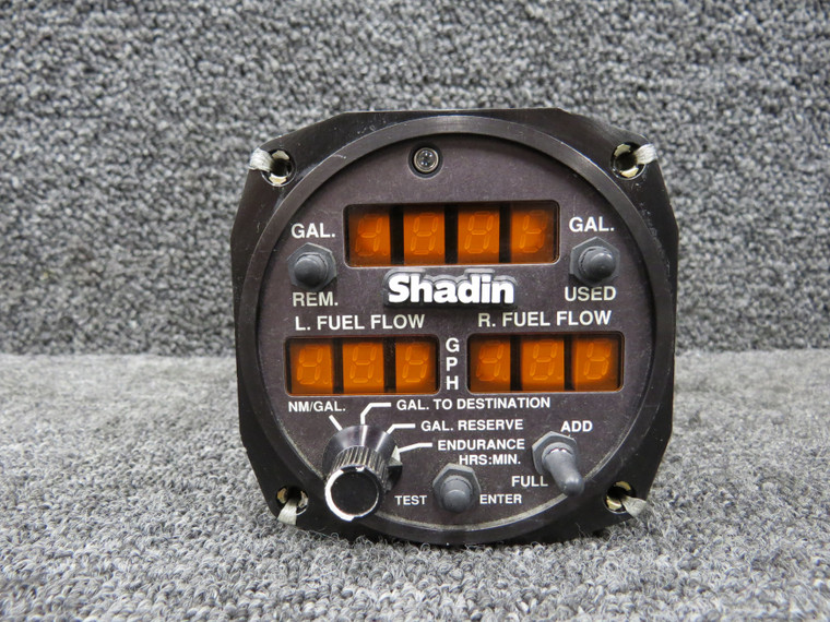 910532P Shadin Dual Fuel Flow Indicator (Cfg. B) (Volts: 14-28)
