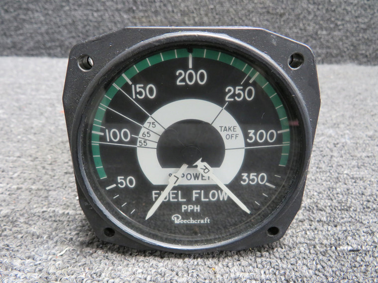 6300-B54E-207-C3 Bendix Dual Fuel Flow Indicator (Cloudy Face)