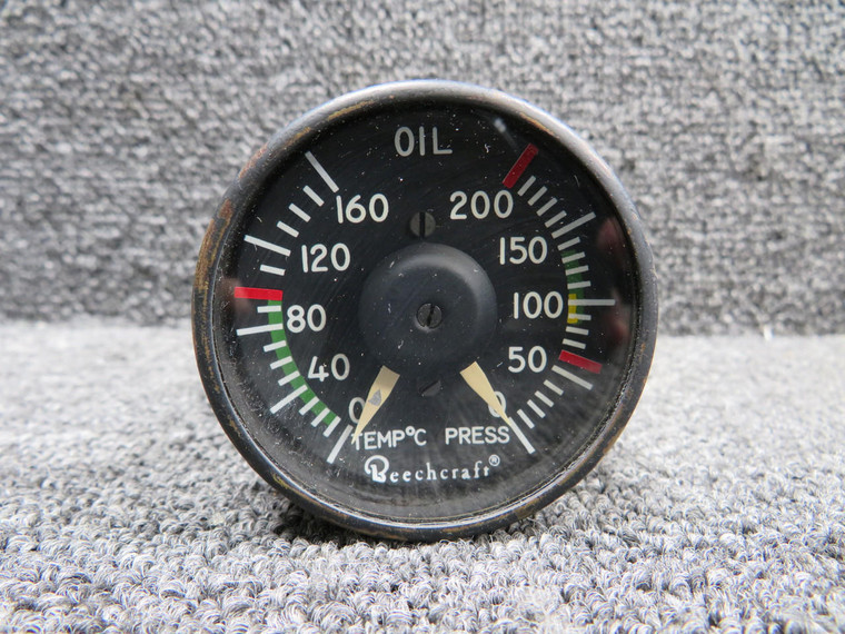 563-241 (Alt: 101-384122-5) Hickok Oil Temperature and Oil Pressure Indicator