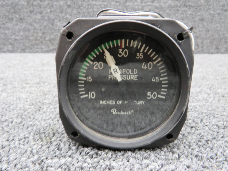 6121-E.34 United Instruments Lighted Manifold Pressure Indicator