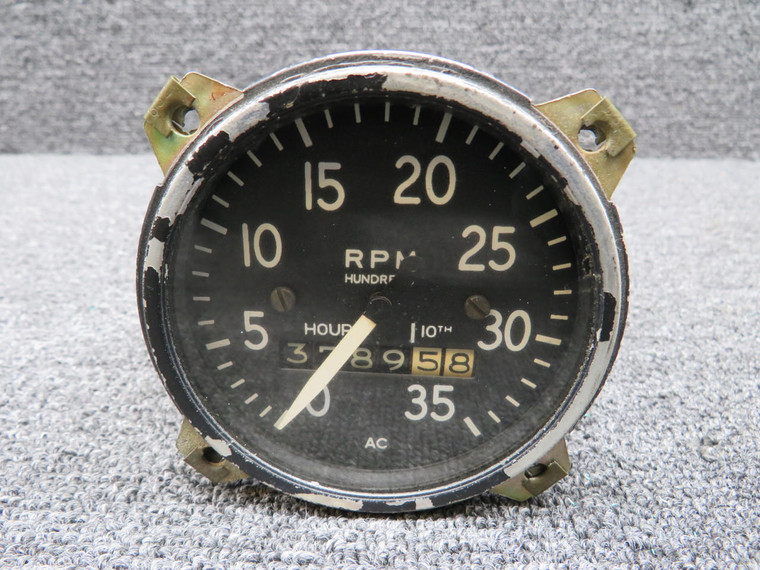 RT-7 Recording Tachometer Indicator (Hours: 3789.58) (Loose Parts) (Core)