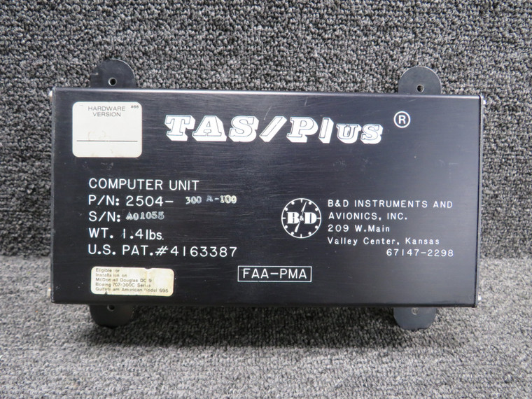 2504-300A-100 B and D Instruments TAS-Plus Computer Unit