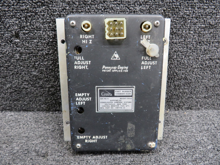 CMF776-10 (Alt: C668004-0104) Consolidated Fuel Quantity Control Monitor