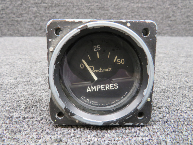 5-90334 (Alt: 6246-00175) Rochester Ammeter Indicator (0-50 Amps) (Worn)