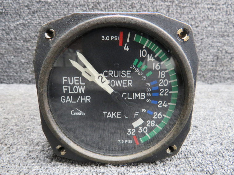 CM3302-1 Standard Precision Dual Fuel Flow Indicator (Worn Face)