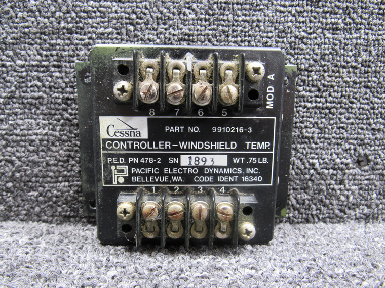 478-1 (Alt: 9910216-2) Pacific Electro Windshield Temperature Controller