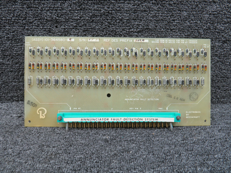 101-364580-5 Beechcraft Annunciator Fault Detection System PC Board