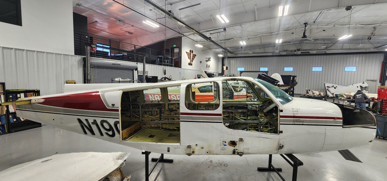 Beechcraft 58 Fuselage w Bill of Sale, Airworthiness, Data Tag, and Logs