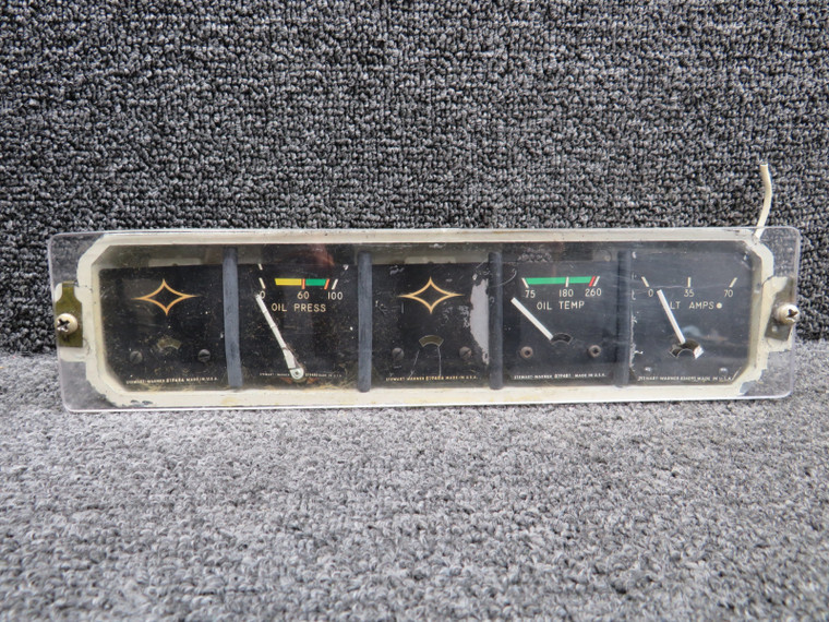 95241-011 Piper PA-32-300 Instrument Cluster (Chipped Casing &amp; Worn Indicators)
