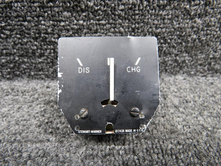 817438 Stewart-Warner DIS-CHG Indicator (Worn Face)